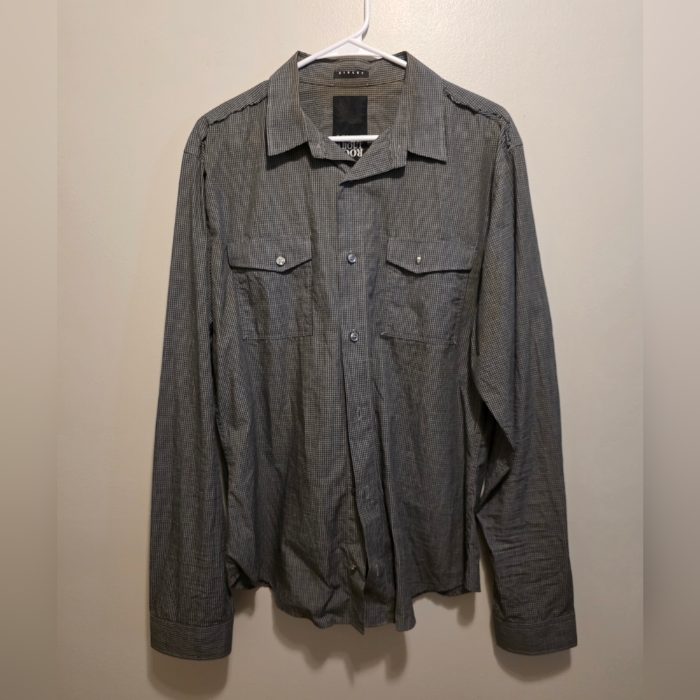 Sisley Gray Lightweight Shirt Jacket with Collared Neckline